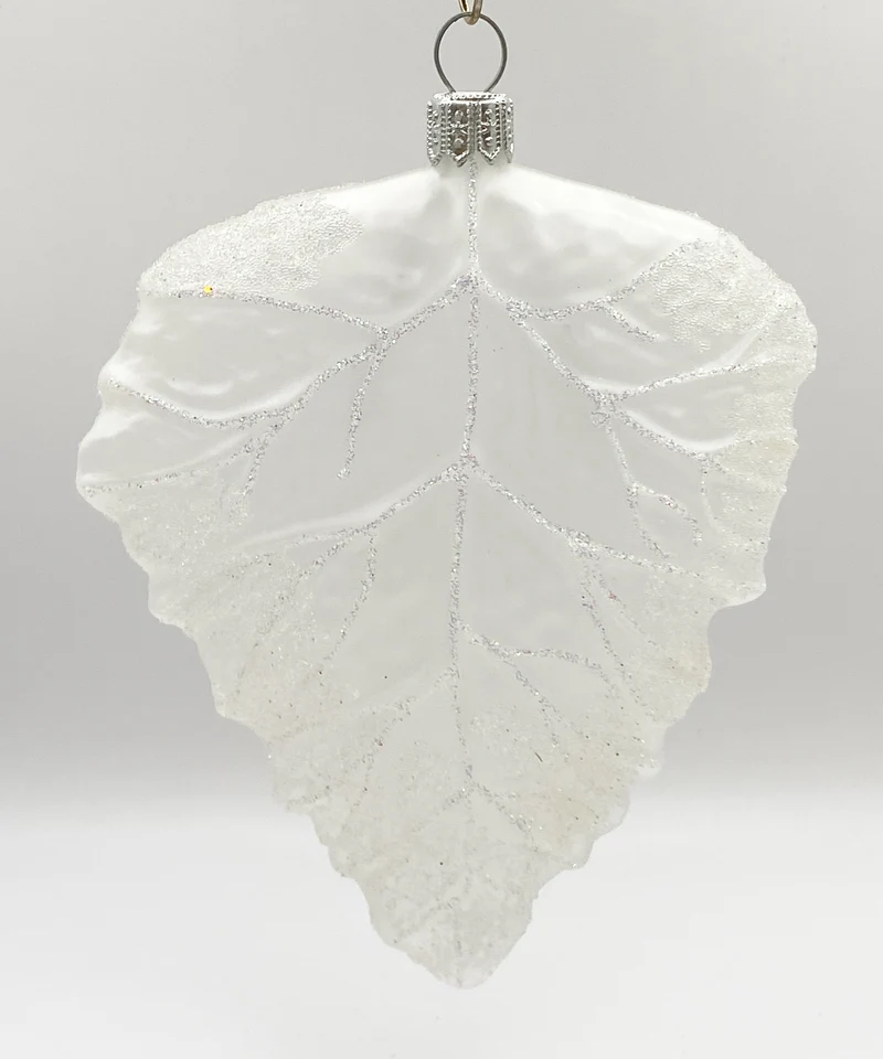 Blatt Weiss transparent , klein