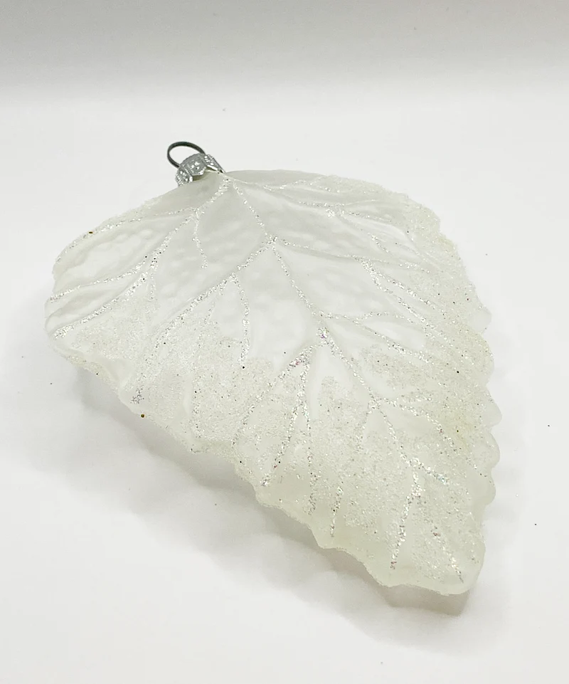 Blatt Weiss transparent , klein