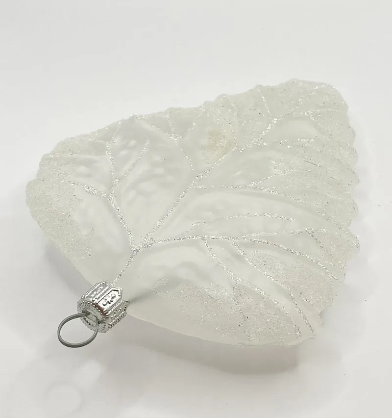 Blatt Weiss transparent , klein