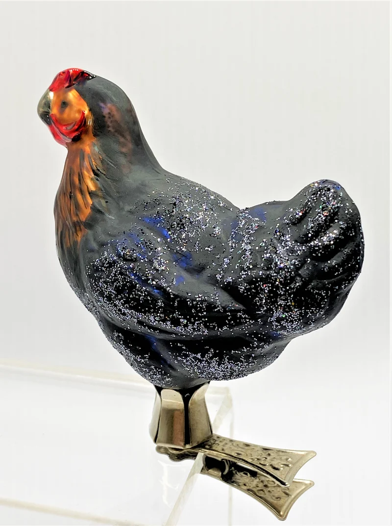Huhn braun schwarz auf Clip