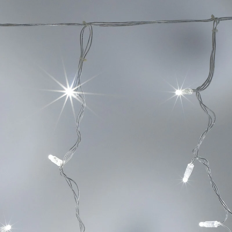 Core Connect 6m x 1m 288er LED Lichtervorhang weiß koppelbar transparentes Kabel