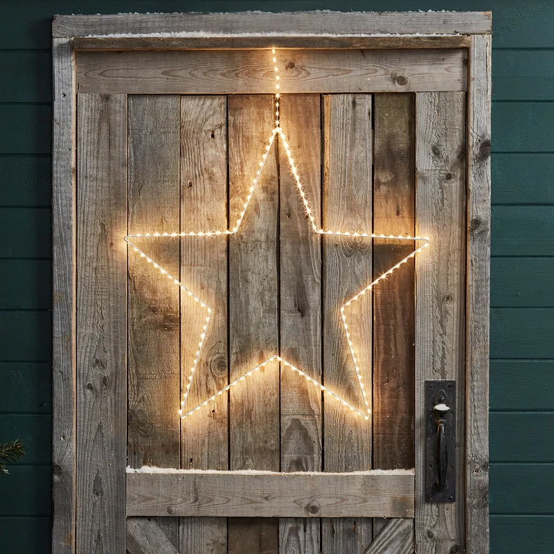 LED Stern Duo Weihnachtsbeleuchtung außen