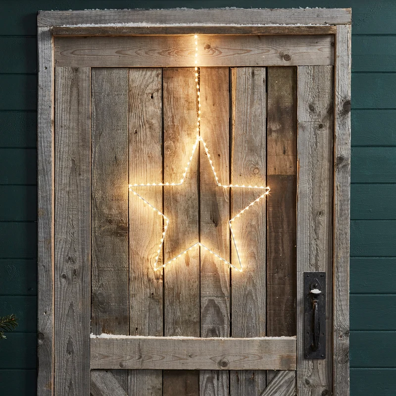 LED Stern Duo Weihnachtsbeleuchtung außen