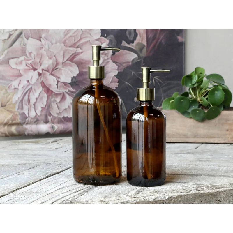 Chic Antique Flasche mit 2 Spender 1000ml, mokka