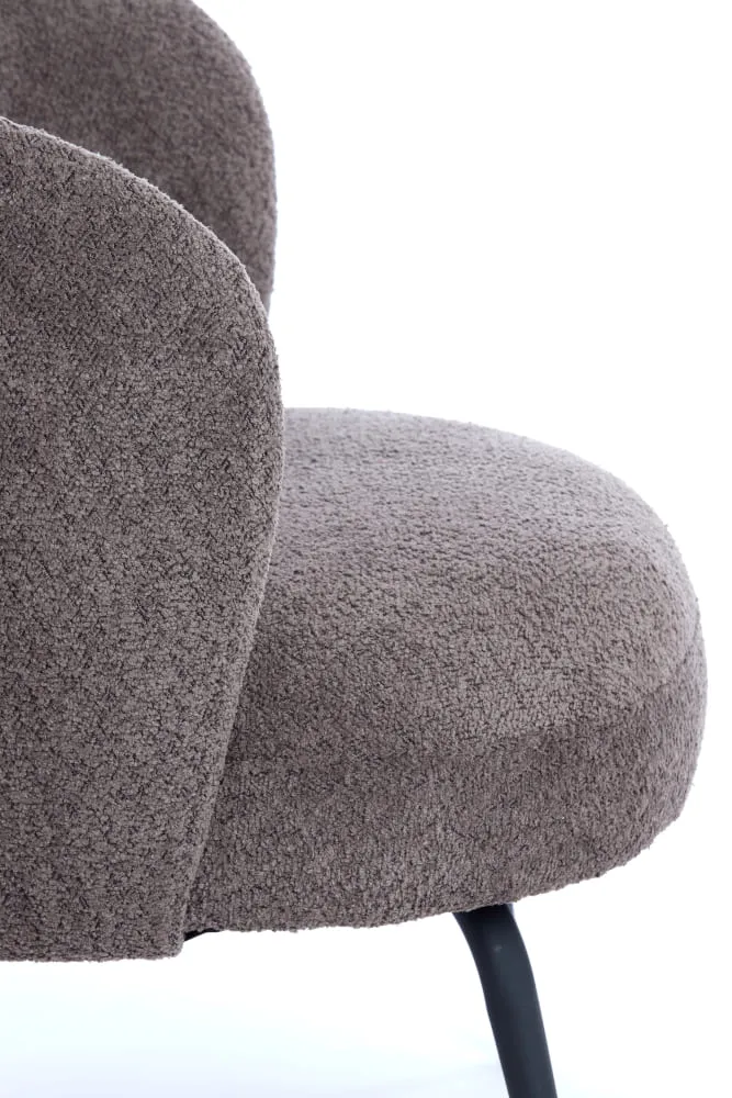 Sessel DIEYDA braun schwarz 67x68x72cm