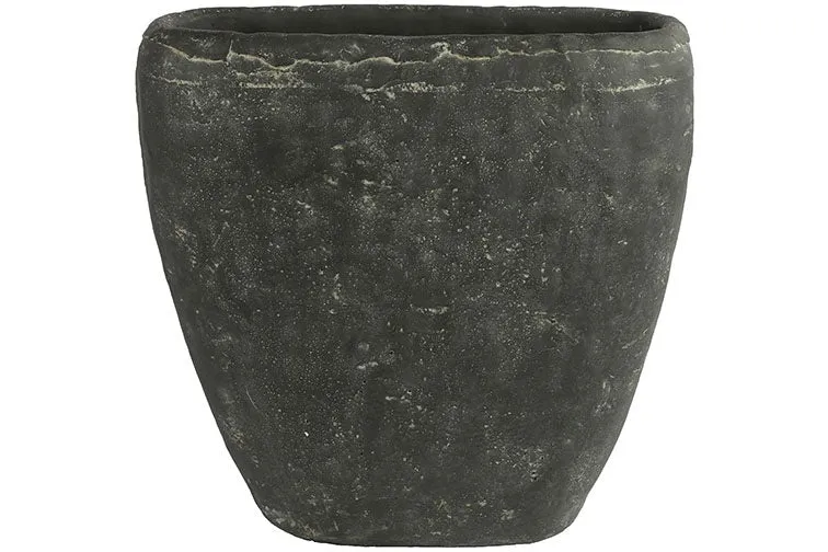 Blumentopf Marvin Anthrazit Oval L