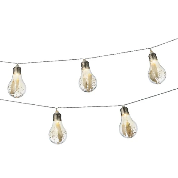 LED Lichterkette mit Trockenblumen Indoor
