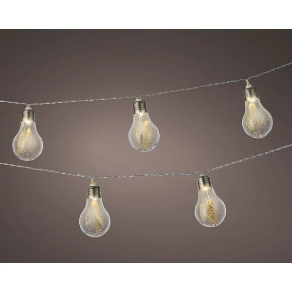 LED Lichterkette mit Trockenblumen Indoor