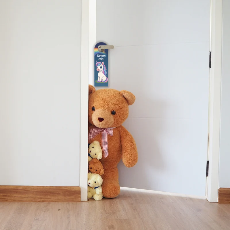 Einhorn Bleib Draußen Komm rein Türhänger Kinderzimmer