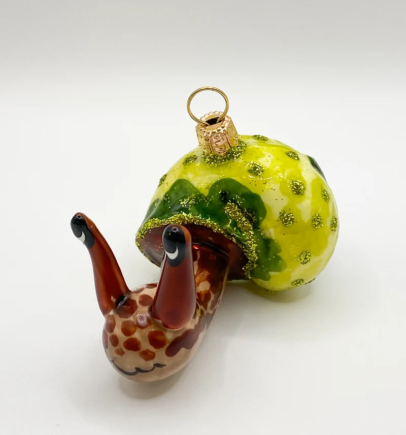 Schnecke mit braunen Fühlern