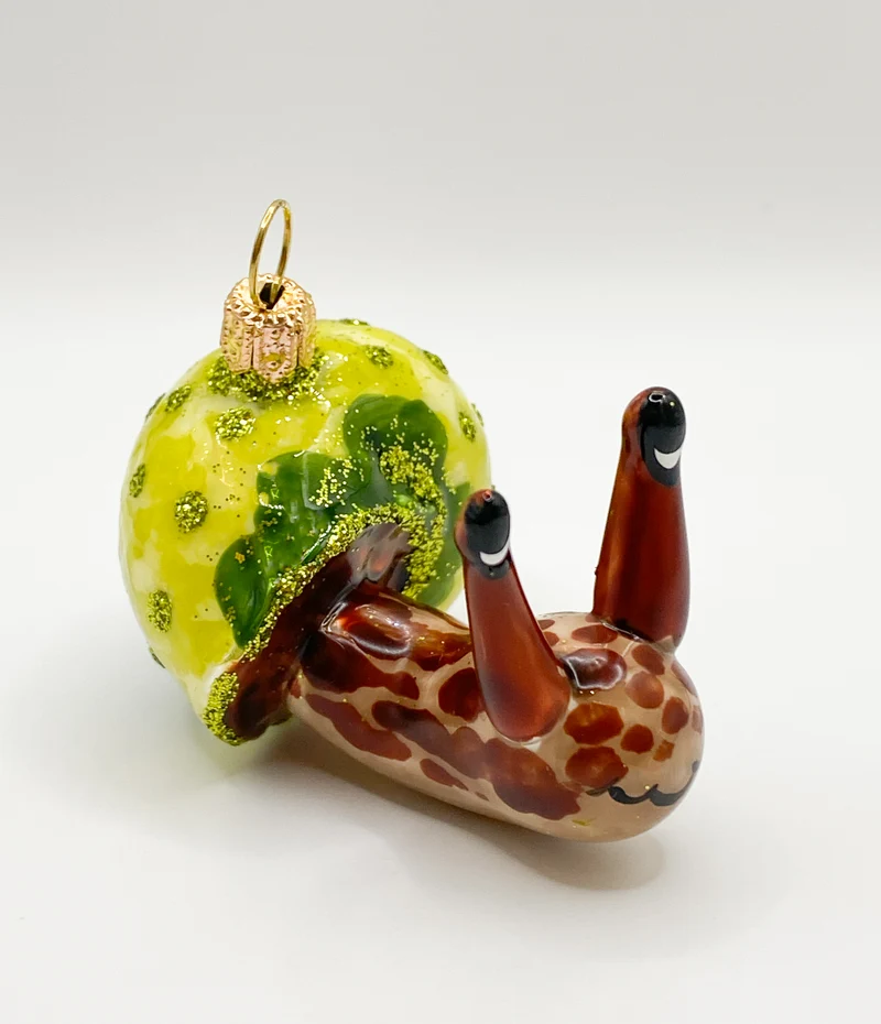 Schnecke mit braunen Fühlern
