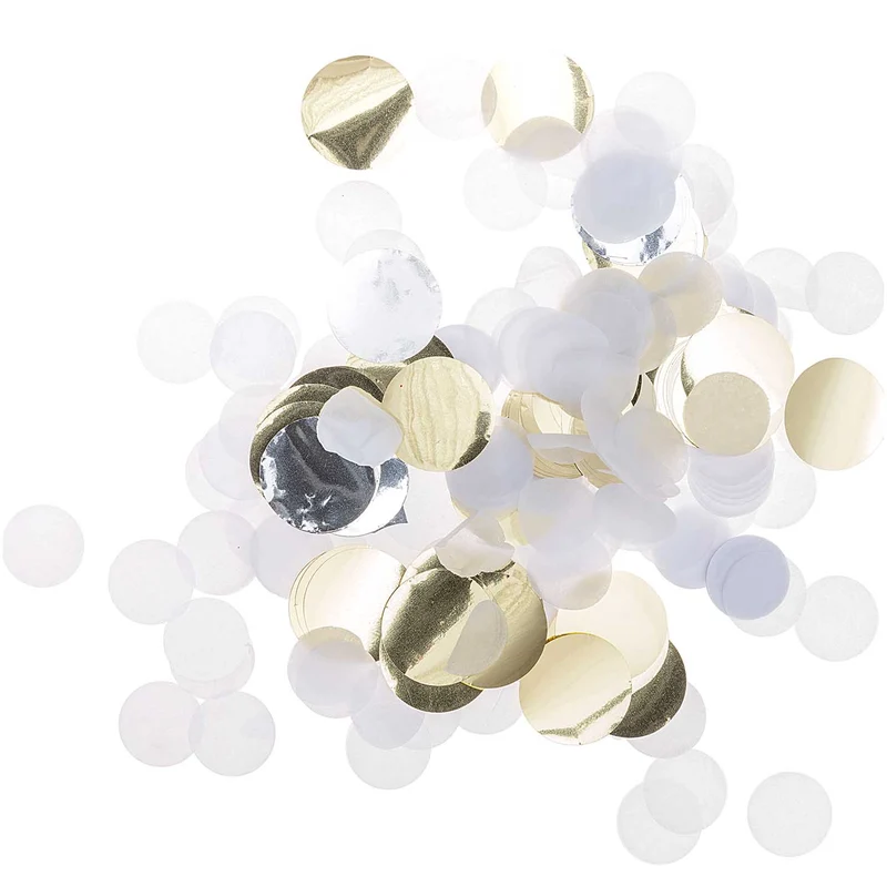 Konfetti weiß/gold