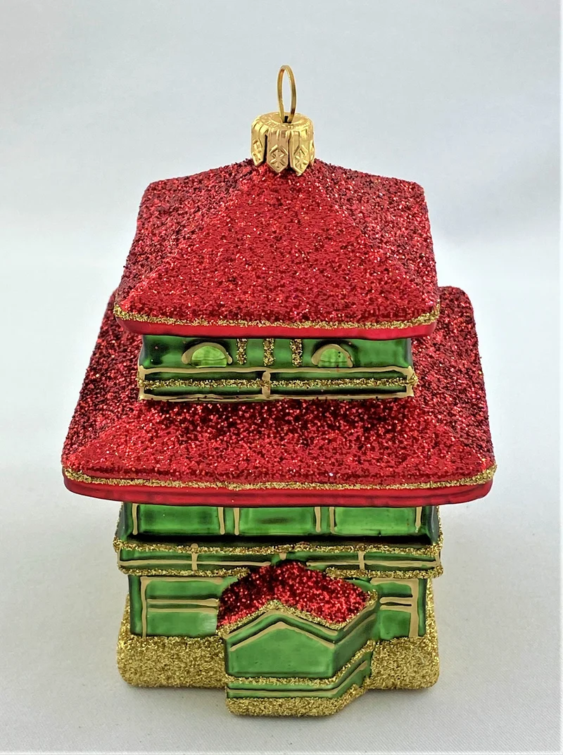 Pagode mit grünen Wänden