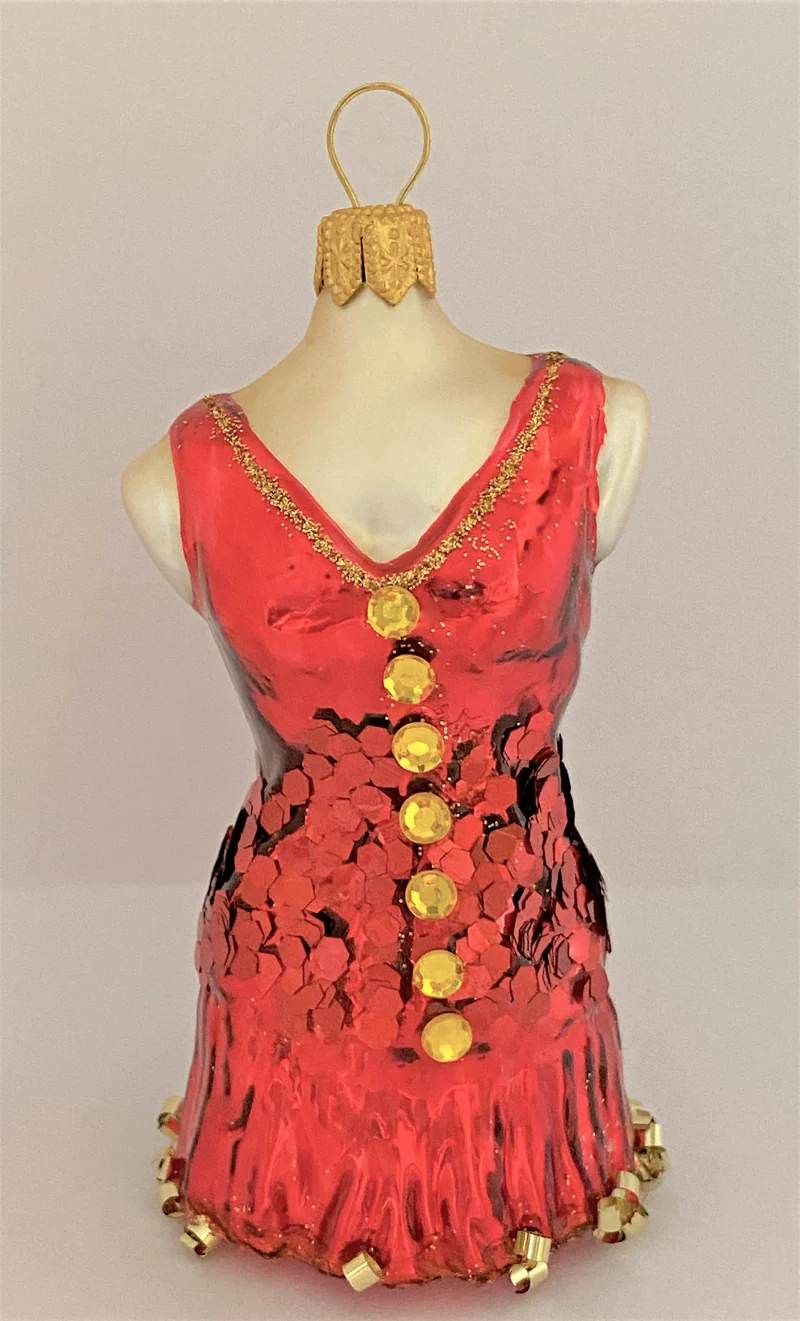 Kurzes rotes Kleid