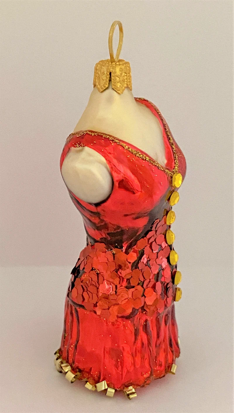 Kurzes rotes Kleid