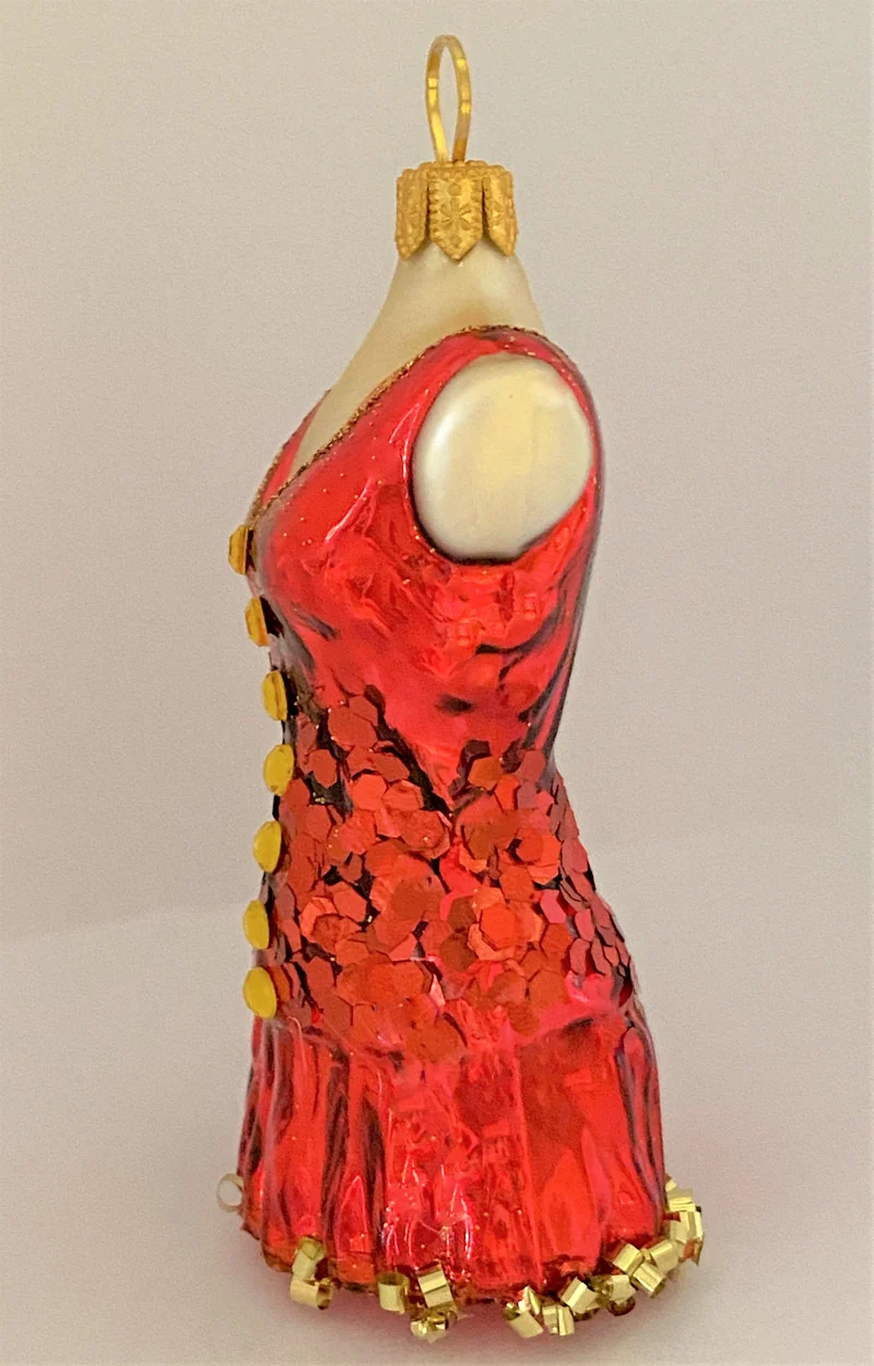 Kurzes rotes Kleid