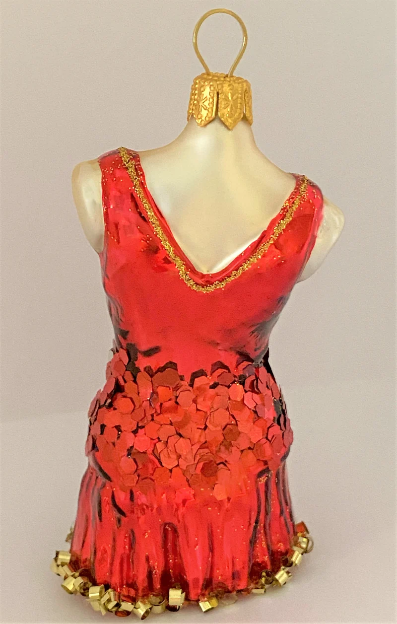 Kurzes rotes Kleid