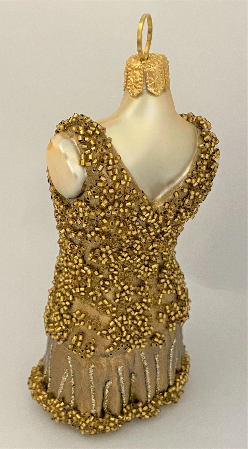 Kurzes goldenes Kleid