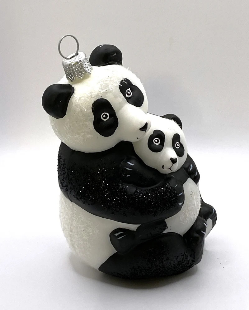 Panda-Bär mit jungem Panda