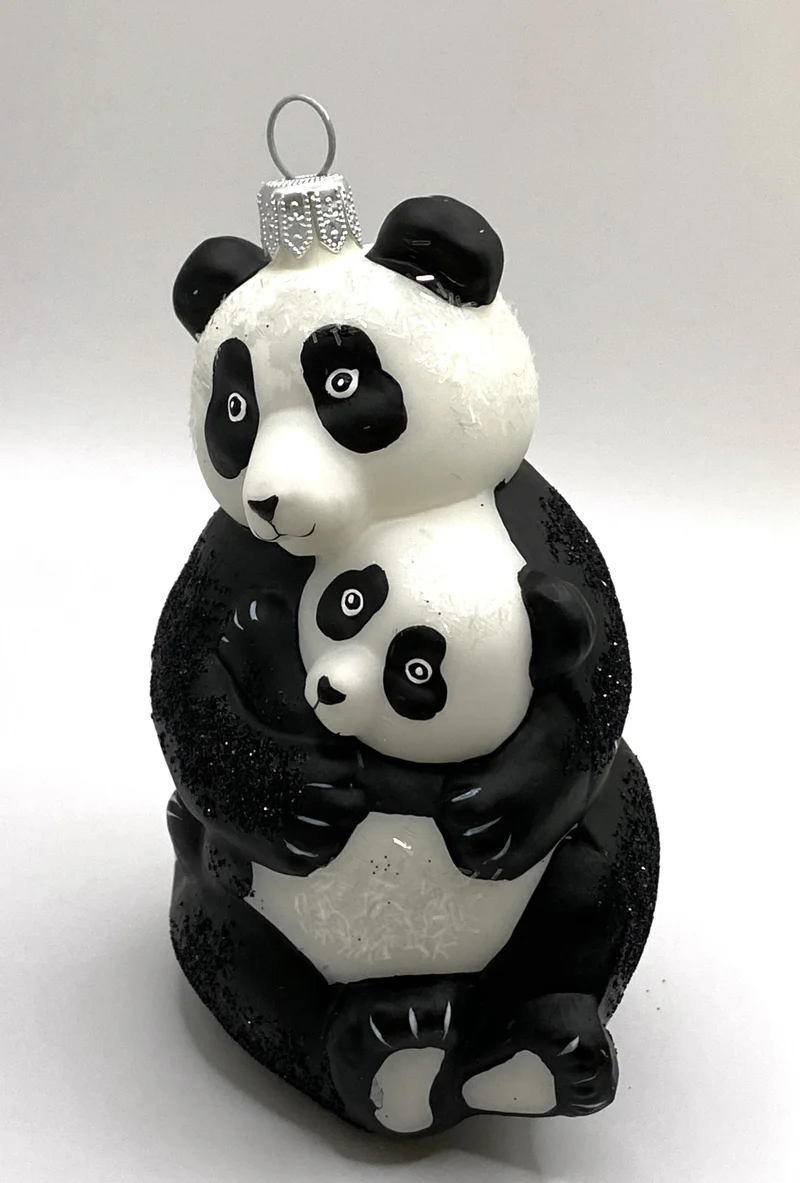 Panda-Bär mit jungem Panda