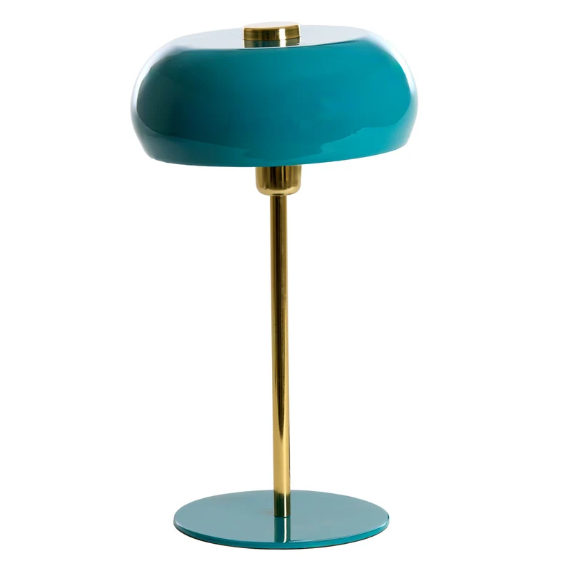 Tischleuchte SURIN in emerald/gold Ø26x47 cm