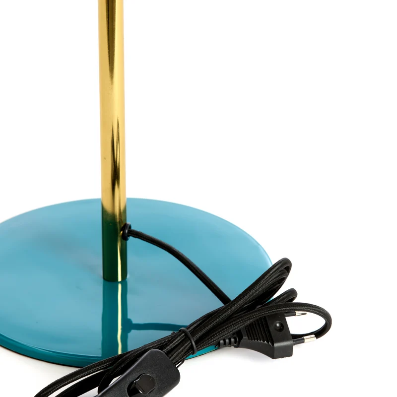 Tischleuchte SURIN in emerald/gold Ø26x47 cm
