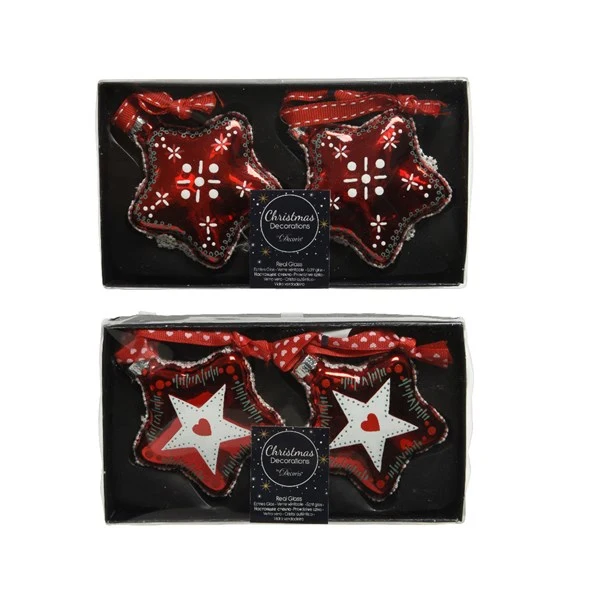 Stern Glas 2er Set