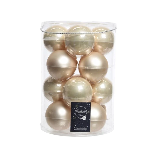 Kugeln Glas emaille matt mix