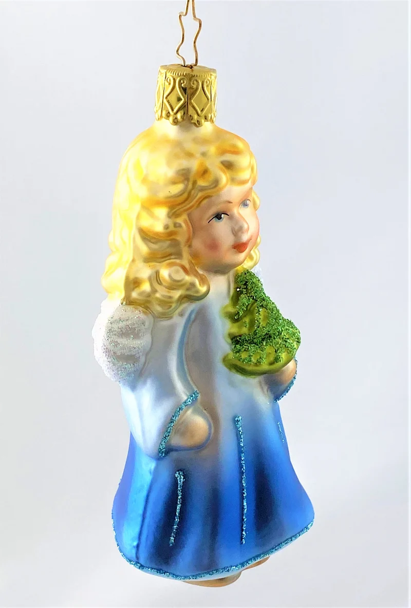 Engel, Christkindli mit kleinem Christbaum