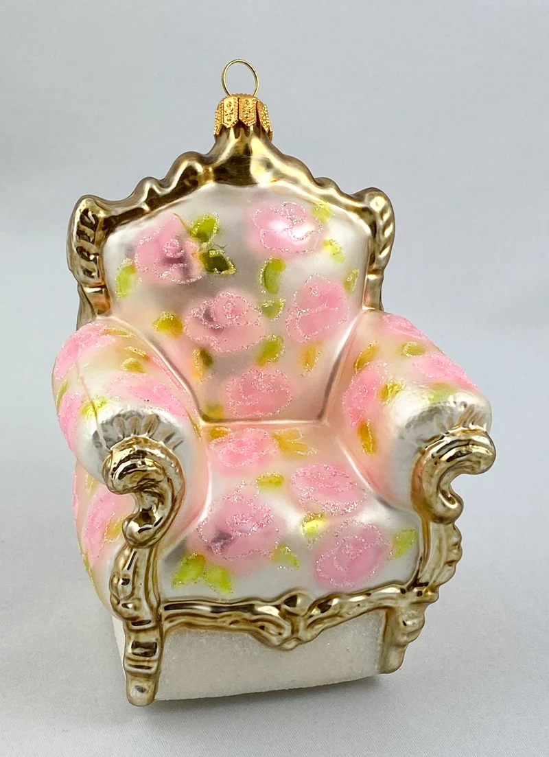 Fauteuil mit Rosendekor