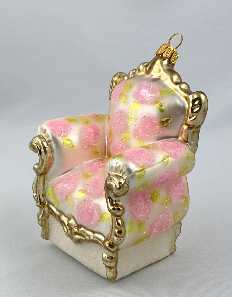 Fauteuil mit Rosendekor