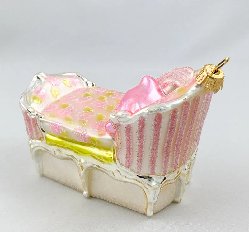 Chaiselongue mit Rosendekor
