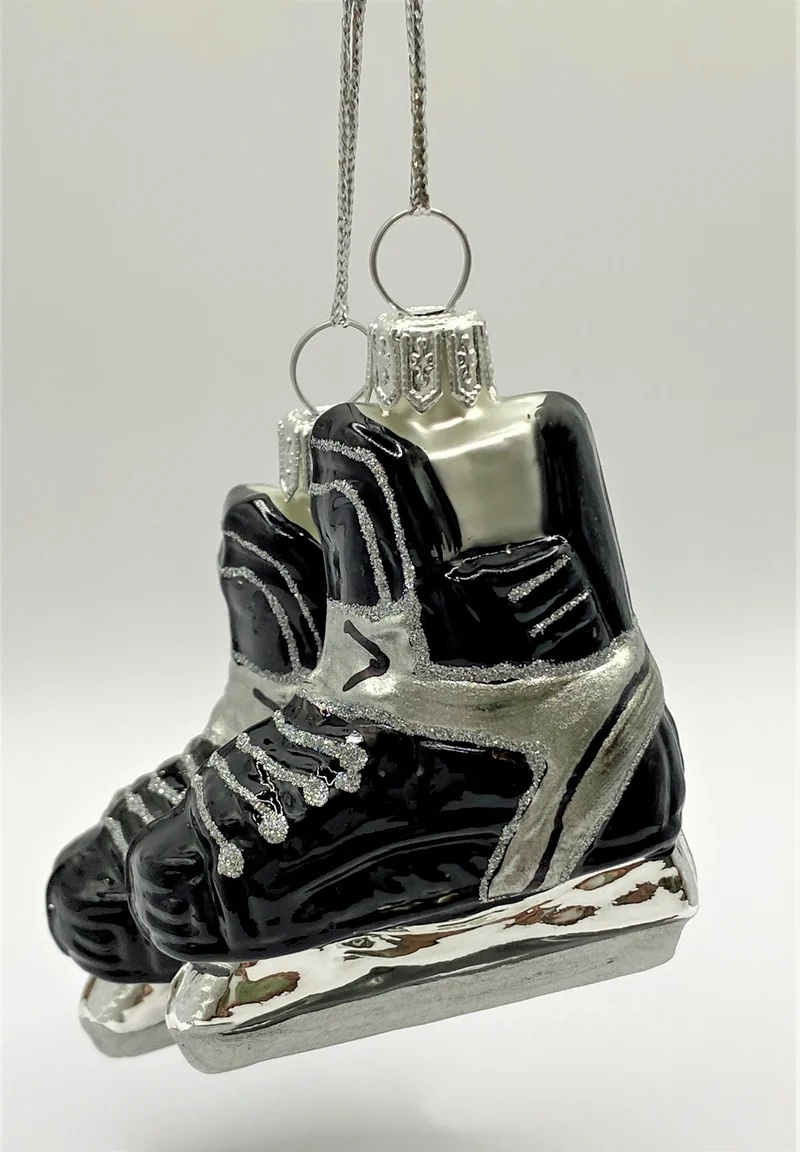 Paar Herren Schlittschuhe schwarz