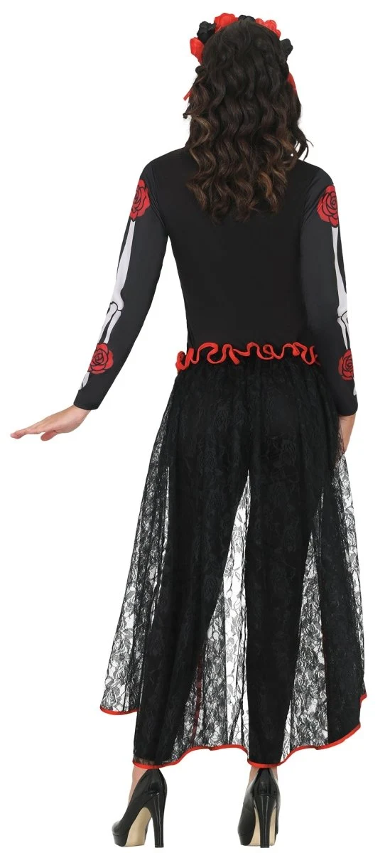 Dia de los Muertos-Kostüm für Damen: Skelett