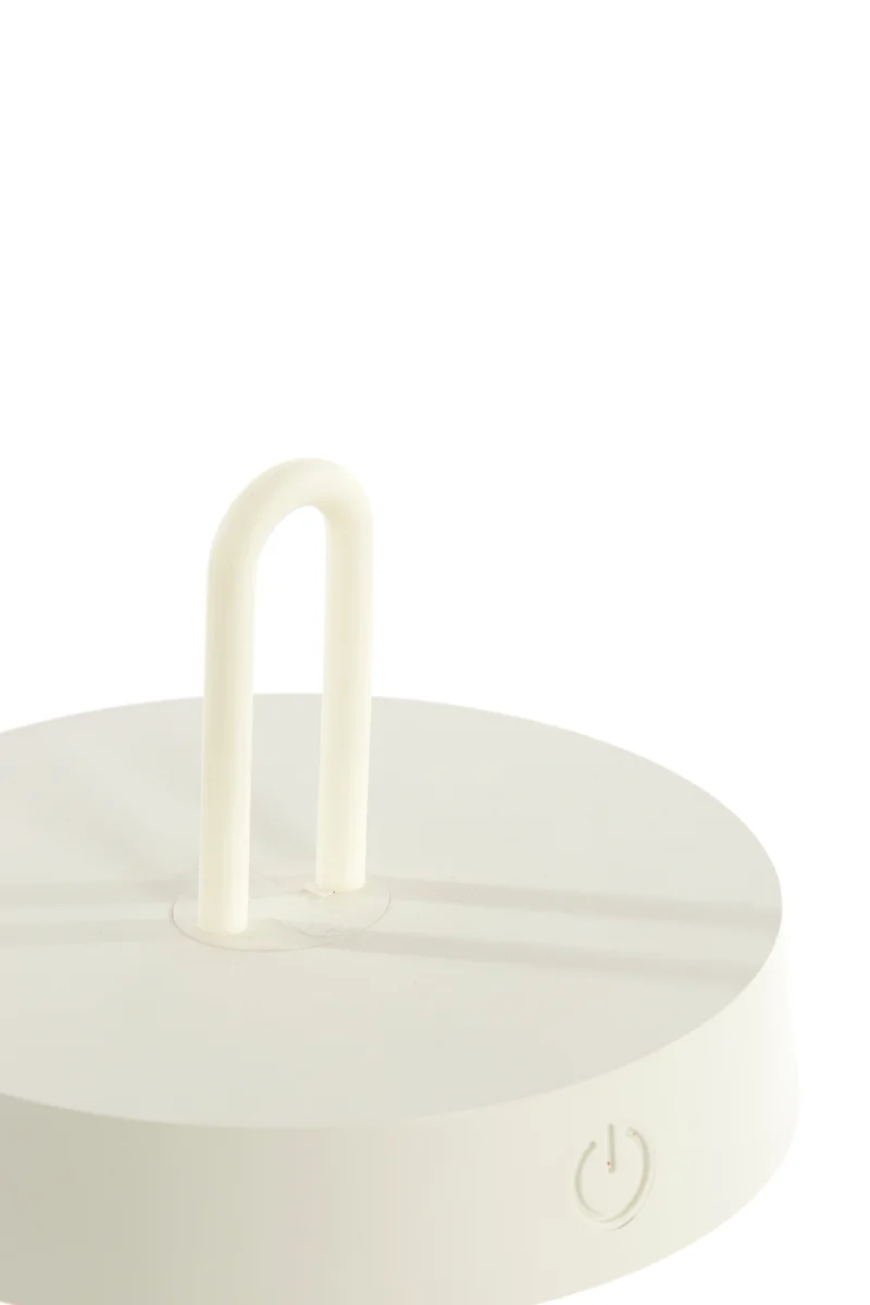 LED Tischleuchte ANKENTA, Kautschukholz creme/naturell Ø13x28,5 cm