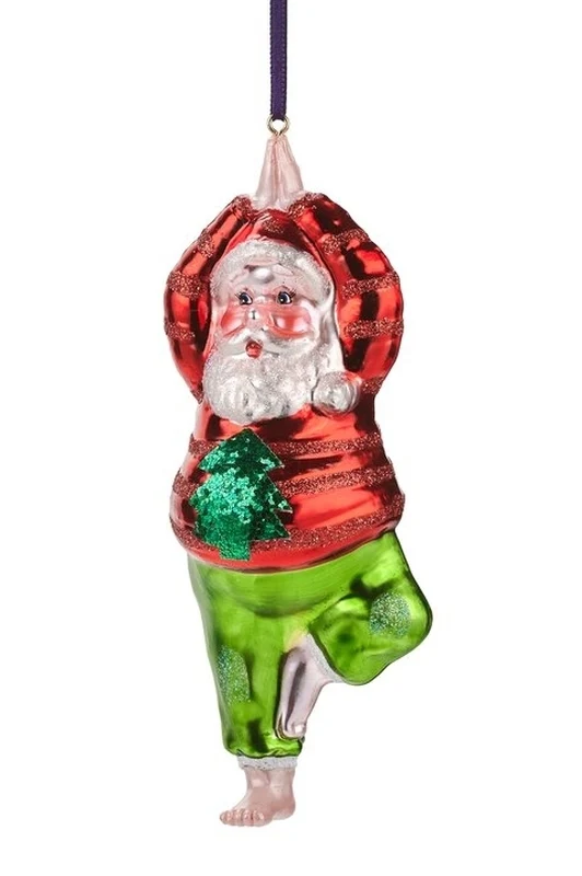 Baumanhänger Yoga Santa, Baum-Haltung