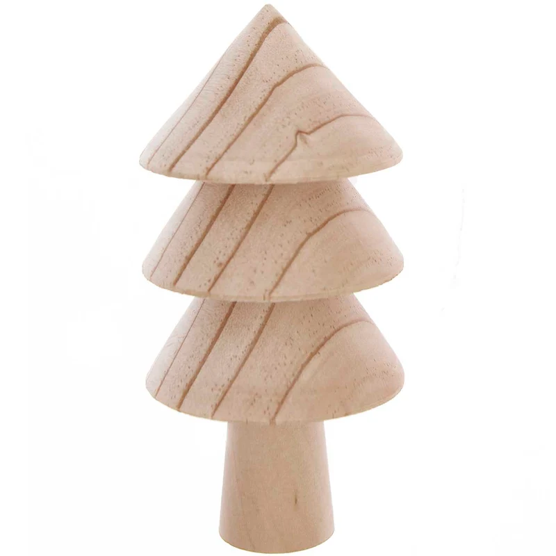 Holztanne natur 7x7x14 cm