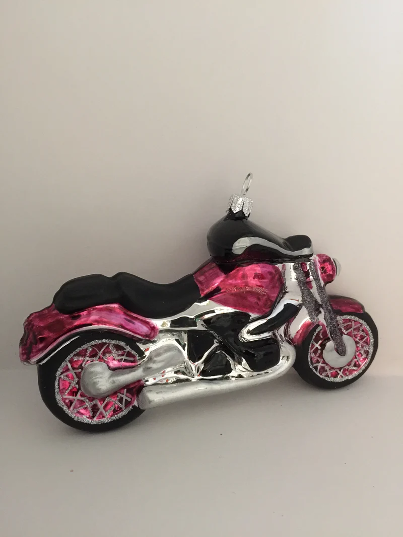 Motorrad Bordeauxrot