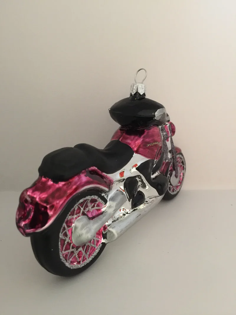 Motorrad Bordeauxrot