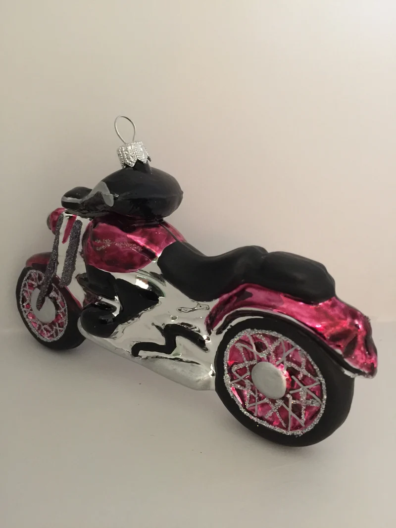Motorrad Bordeauxrot
