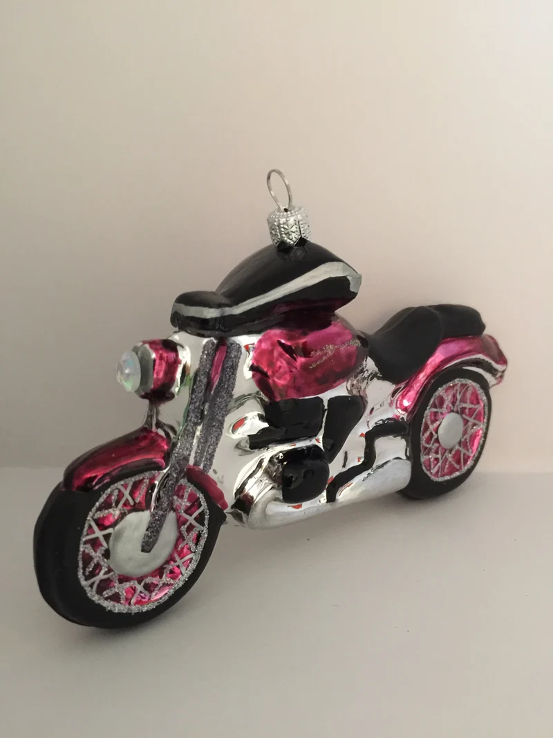 Motorrad Bordeauxrot