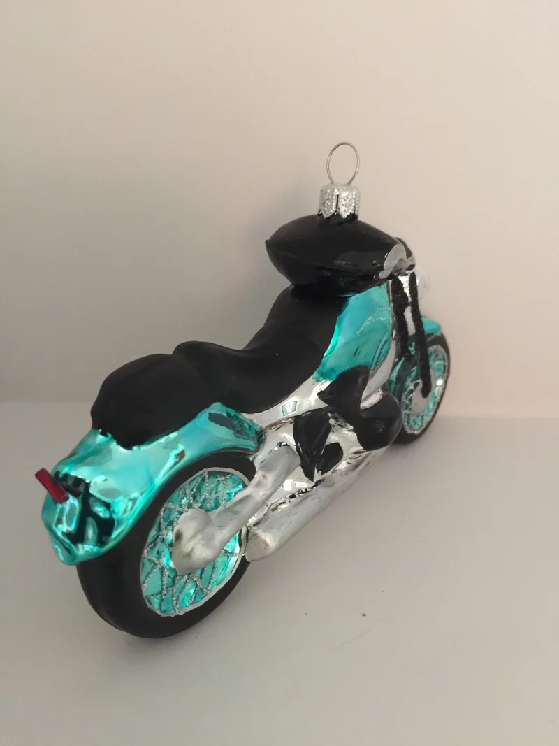 Motorrad türkis