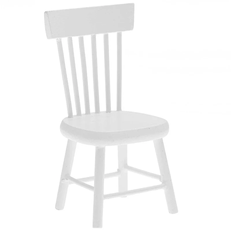 Rico Design Miniatur Stuhl Wichteltür, weiß