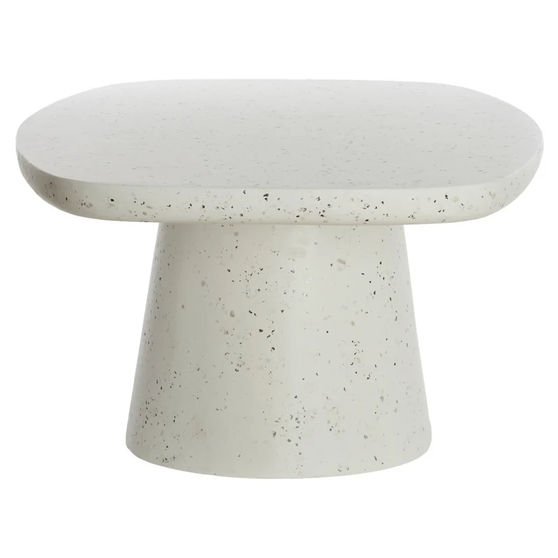 Couchtisch HAMURA Terrazzo, weiß 120x70x42cm