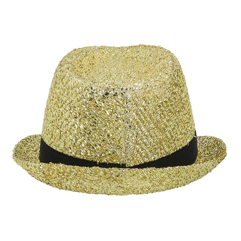 Frohes neues Jahr Hut Gold Glitter