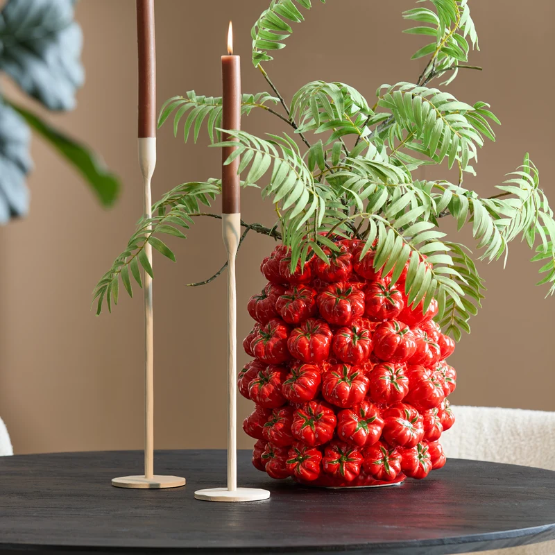 Vase TAMINA POMODORO aus Keramik 34x33x37 cm