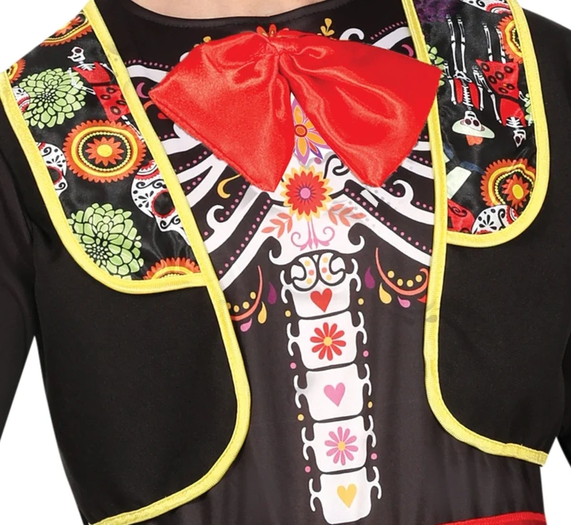 Dia de los Muertos-Kostüm für Herren, 4-teilig