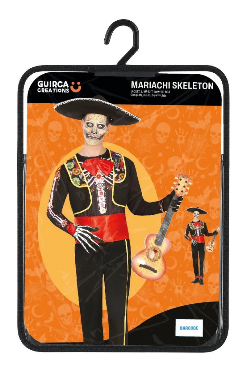Dia de los Muertos-Kostüm für Herren, 4-teilig