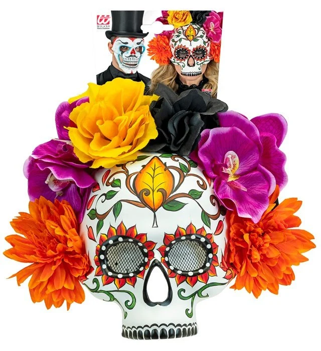 Dia de los Muertos-Maske – Bunter Totenkopf