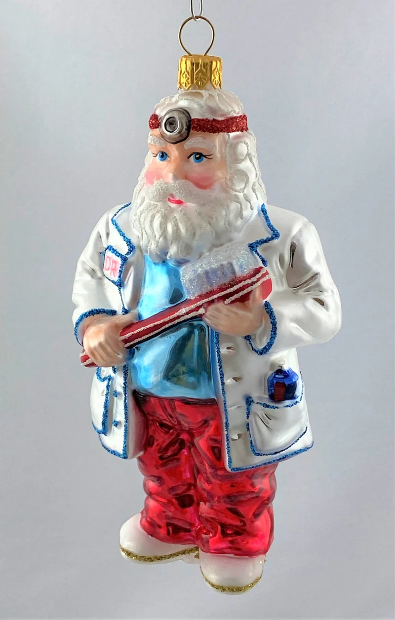 Santa als Zahnarzt